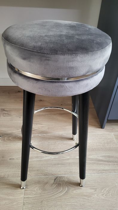 Scaun de bar gri/argintiu Mauro Ferretti PARIS