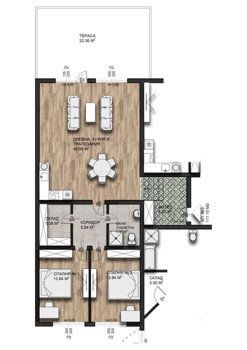 Продажба 3-стаен гр. Велико Търново - с. Малки чифлик 143m²