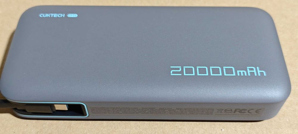 CUKTECH 45W 20000mAh Пауър банк, Бързо Зареждане – USB C - Power bank