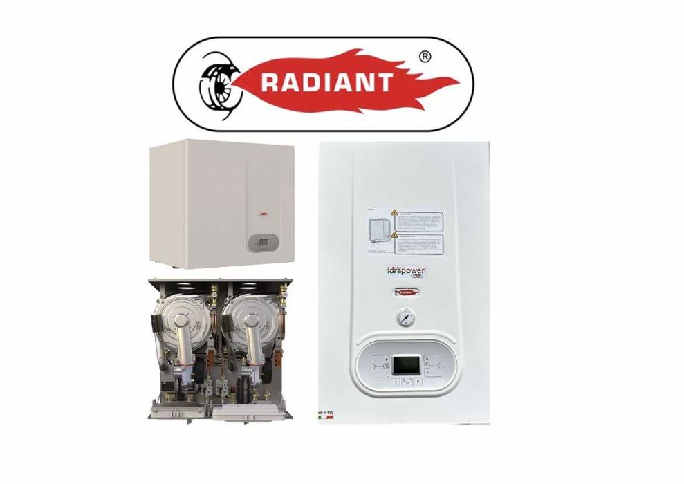 Газовые котлы конденсационные настенные  RADIANT от 240 до 1200 кв.м.