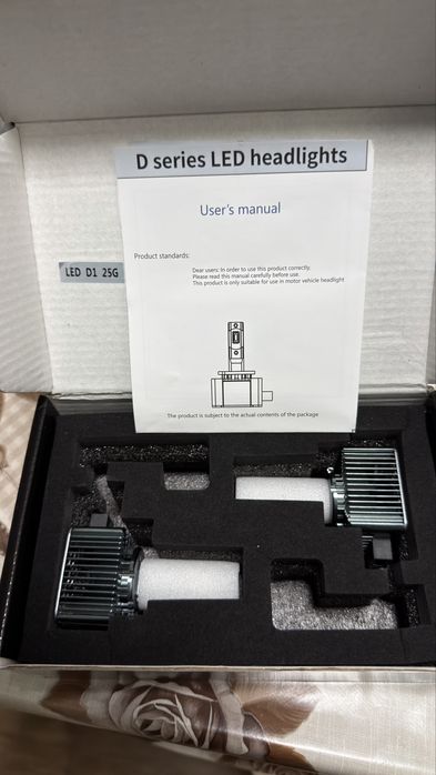 Nou!! Set 2 becuri Led D1s canbus  alb rece pur 6000k