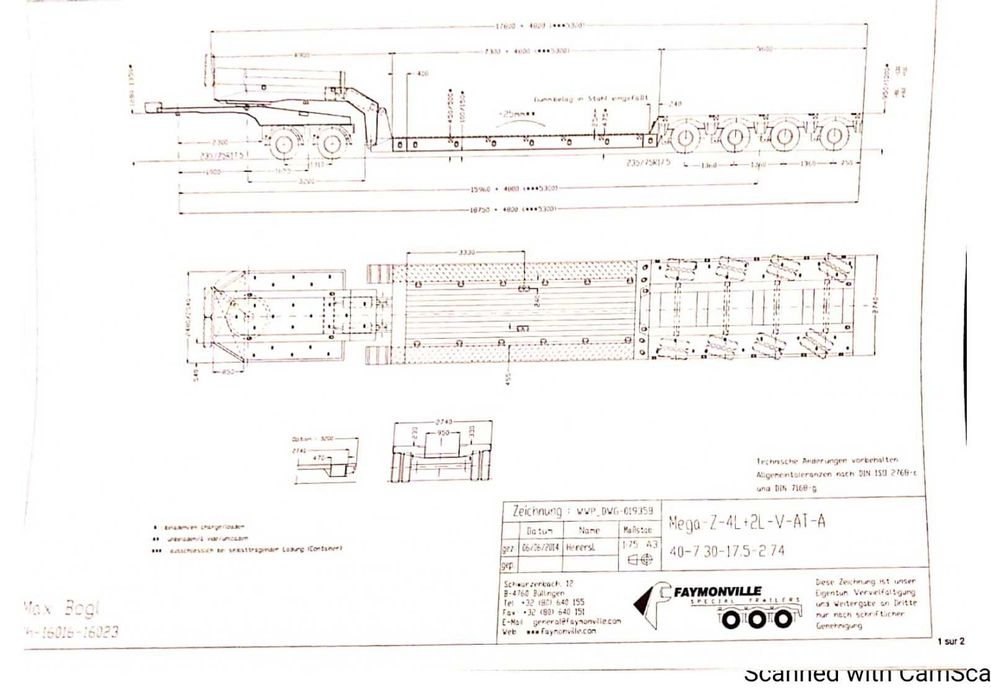 Lowbed Faymonville  MEGAMAX 2+4 axe