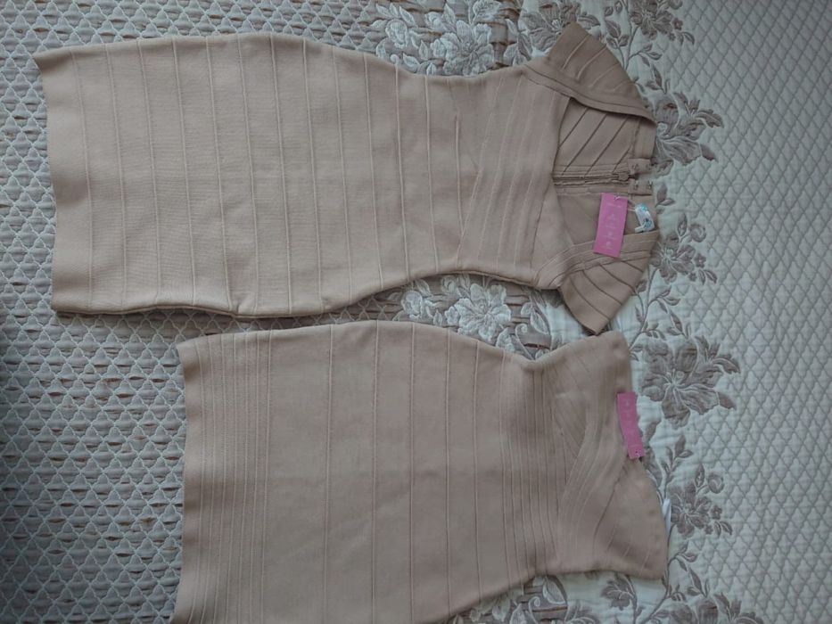 Бандажное платье , комплект 2в1