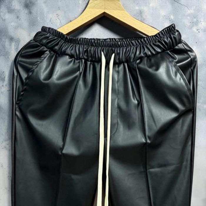 Pantaloni Piele Casual/Elegant cu sireturi lungi!