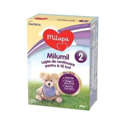 Milupa Milumil 2, 600g lapte praf (copii 6-12luni)