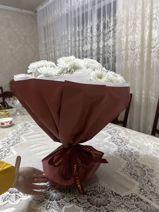 Новый букеет  кустовая хризантема