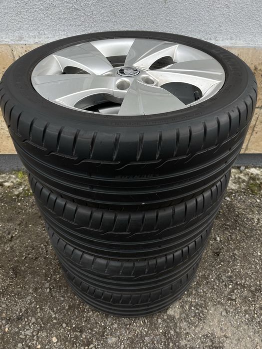 Jante Roti 17 Originale 5X112 Skoda Octavia 2 3 Superb Seat Leon VW Golf 8 7 6 5 Jetta Caddy Touran Anvelope vara 225 45 R17