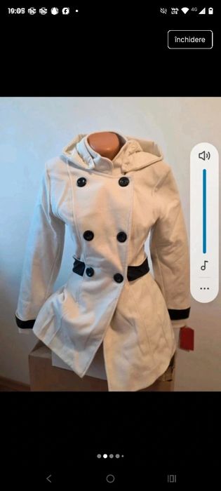 Palton damă nou cu etichetă