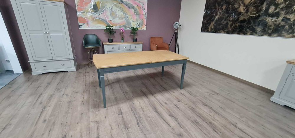 ПРОМОЦИЯ!!! Трапезна дървена маса със сиви крака