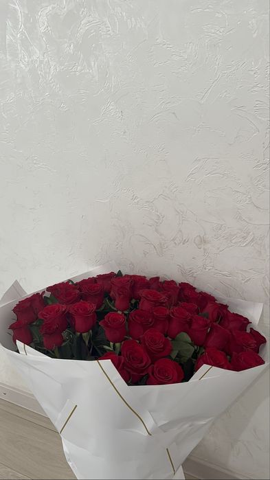 Цветы Роза 51 шт