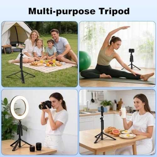 Нов 180см алуминиев трипод + селфи стик 2 в 1 Bluetooth с дистанционно