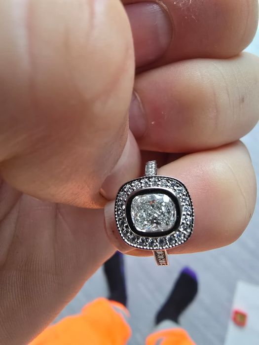 Inel Platina cu Diamant natural 1.01 Ct
