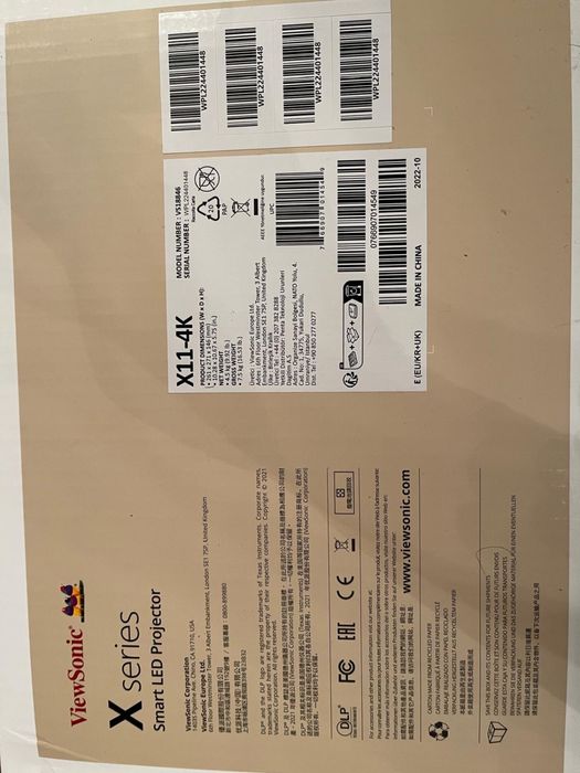 ViewSonic X11-4K – proiector 4K LED, doar 131h, complet, ca nou