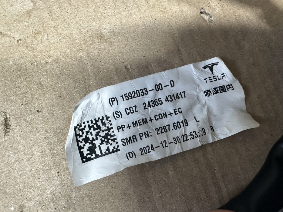 Oglindă stânga dreapta tesla 3.cod:1592033-00-D.