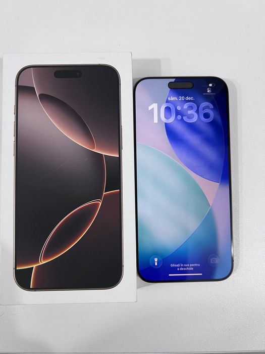 Iphone 16 pro max gold 256 gb cu 90% baterie