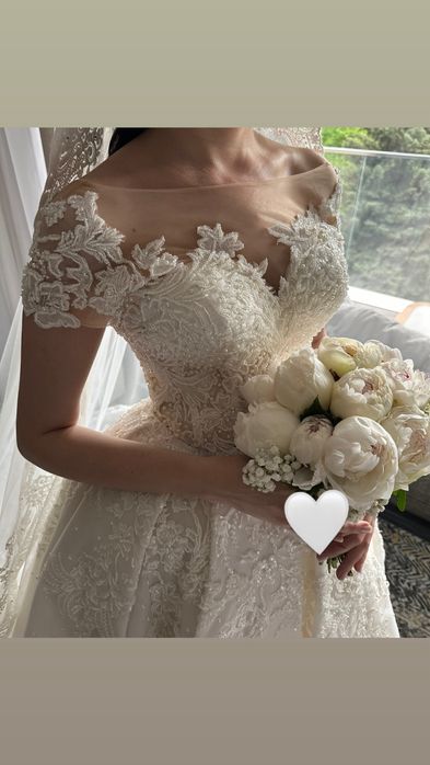 Свадебное платье ручной работы