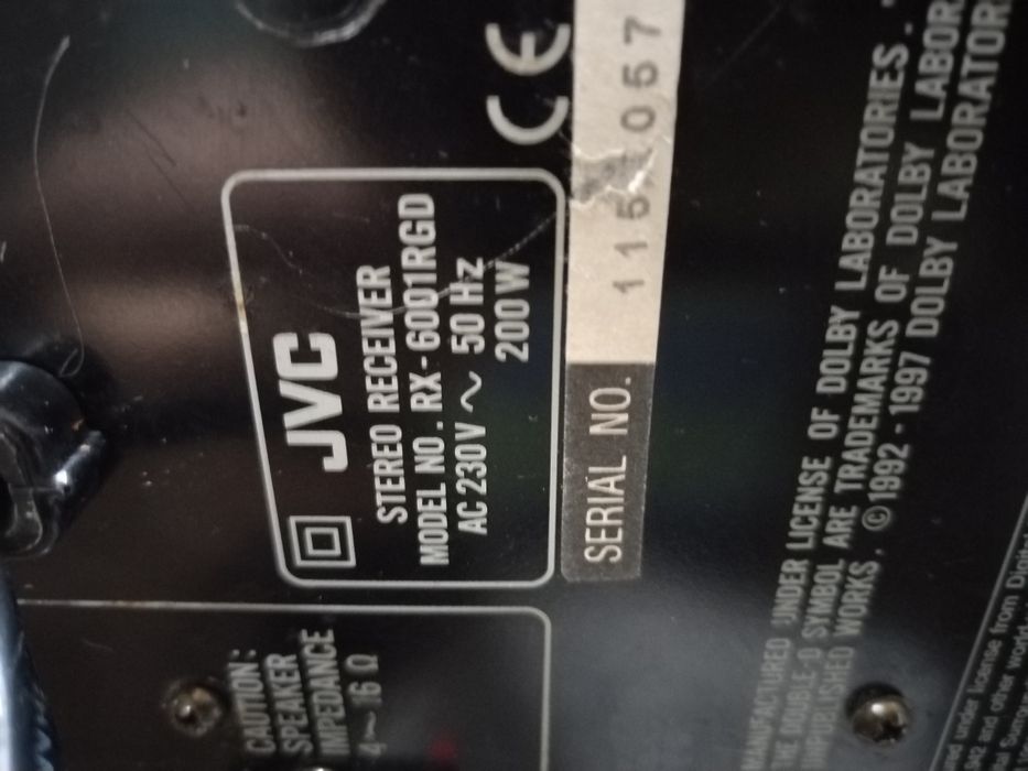 Amplituner JVC RX-6001R stereo