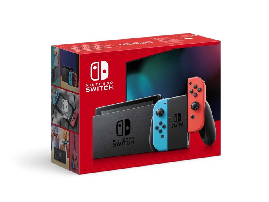 Nintendo Switch V2 - Neon Red / Blue