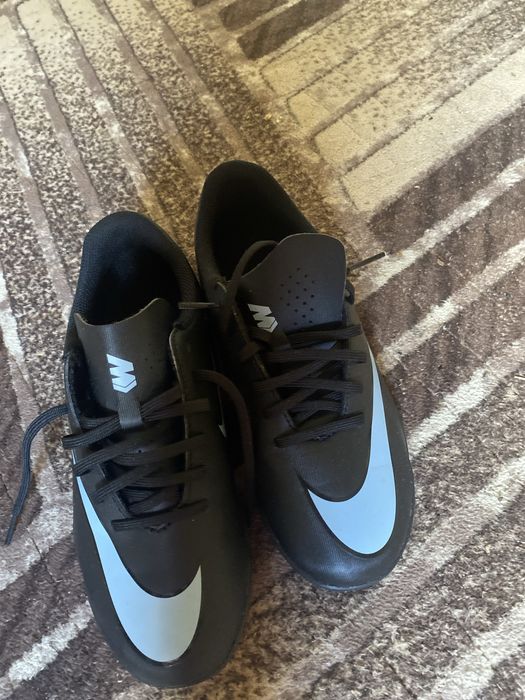 Papuci de fotbal sintetic marimea 38 Nike Mercurials TF Light blue
