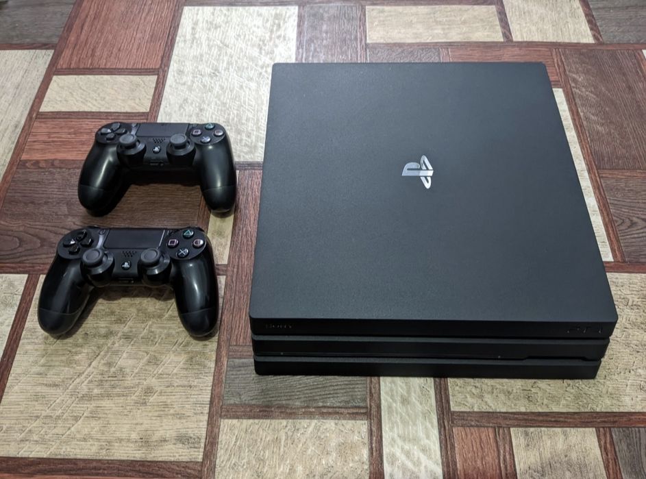 PS4 PRO 2 Джойстика плюс Игры, 1 терабайт Каспи Рассрочка Каспи RED