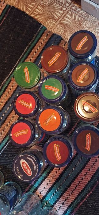 Бидони, буркани 330 и 400 мл, винтидж домакински емайл