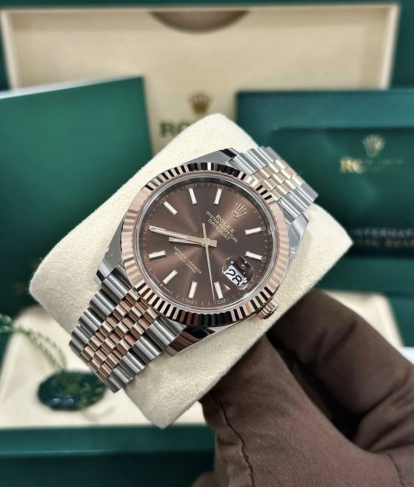 Ceas bărbătesc rolex datejust chocolate dial 41,mm