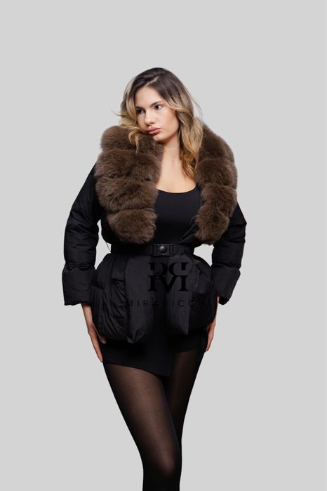 Geaca Medie Blana Naturala