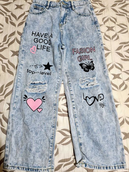 Джинсы для девочки рост 150 11 лет