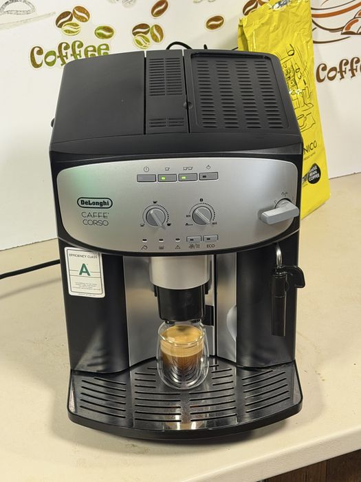 Кафемашина кафе автомат delonghi caffe corso с гаранция