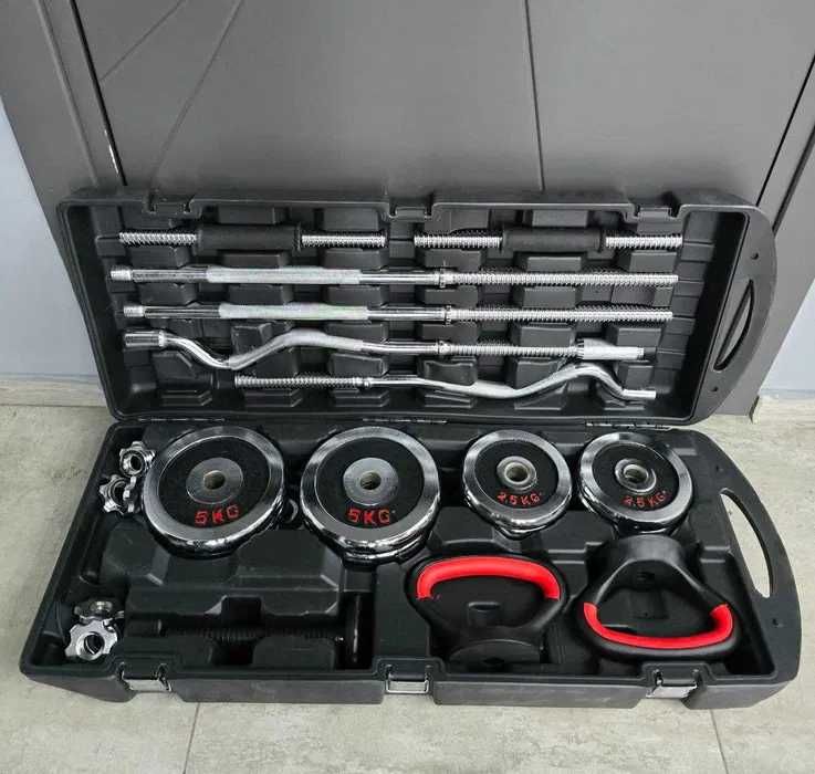Гантельный набор. Gantel nabor. Gantel+Shtanga Штанга+Гира. Dastavka