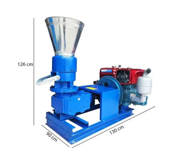 Masina de peletat cu motor Diesel MKL-229 Capacitate de producție până la 150 kg/oră