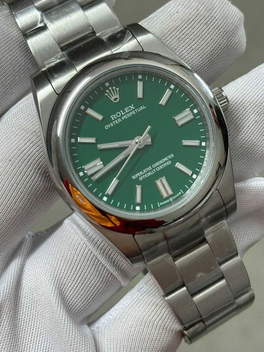 Rolex Oyster Perpetual Green Dial 41mm