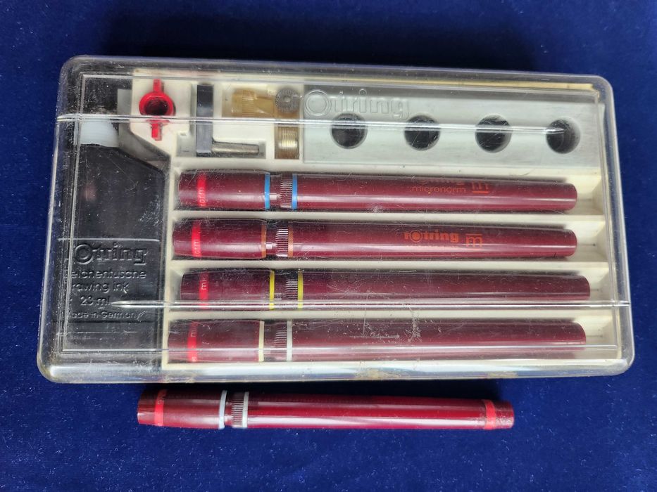 рапидографи немски Rotring Micronorm  025/035/050/070 +2,0мм, работещи