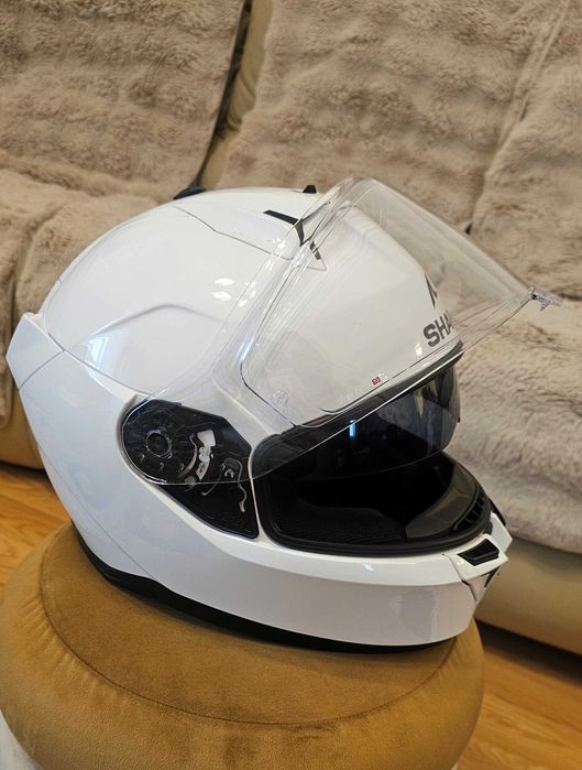 Casca moto SHARK D-SKWAL 3 BLANK alb