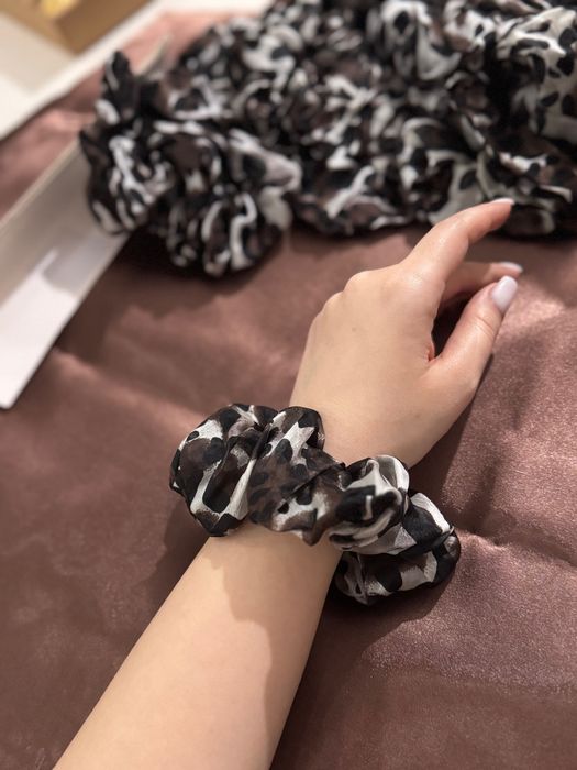 Ръчна изработка Скрънч за коса от естествена коприна