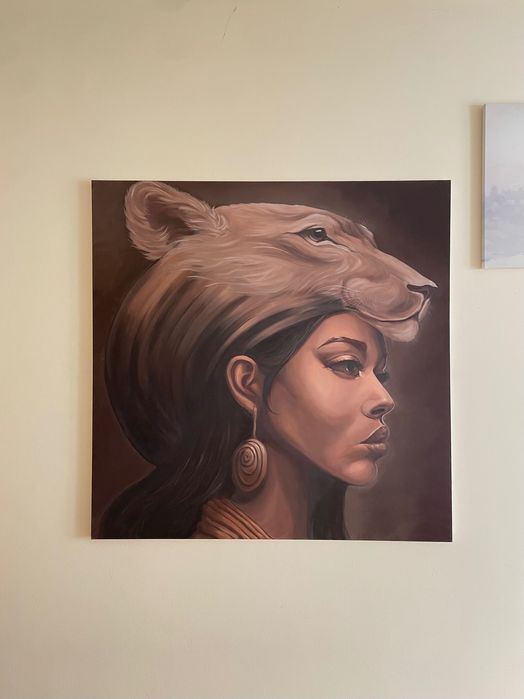 Картина „Сила“ 100х100 см, масло върху платно