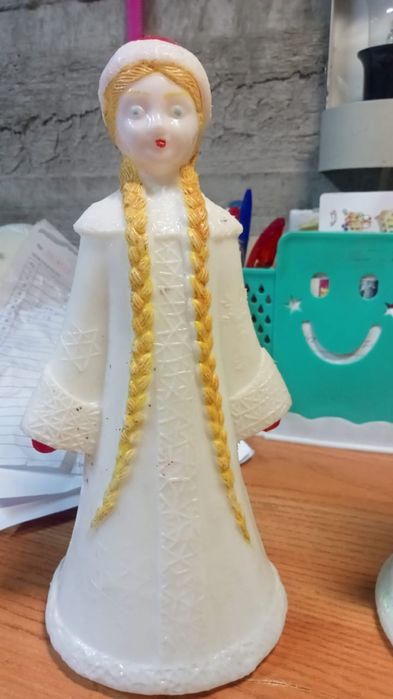 Пластиковые Дед мороз и снегурочка ссср