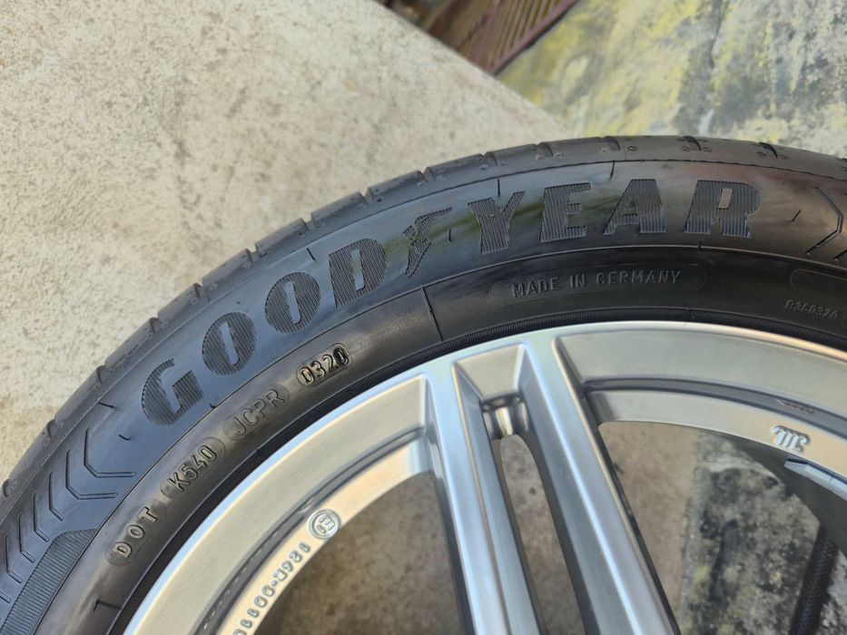 Roti Jante + Anvelope VARA - 5x112 17'' 225/50/17 GoodYear Mercedes C-Class CLA A-Class - APP NOI - DOT 2020 / VW AUDI SKODA SEAT !