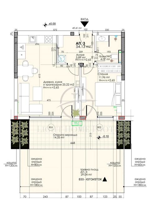 Реф. 2558 Двустаен Луксозен до ключ Гребна база