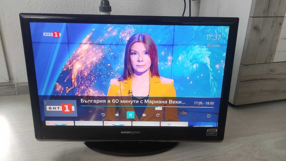LCD TV Hannspree 24,4 '' Full HD перфектна картина