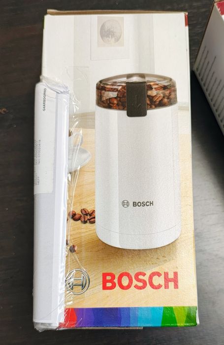 Rasnita de cafea Bosch TSM6A011W, 180 W, 75 g, cutit otel inoxidabil