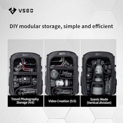 Нова Професионална раница VSGO за камера фотоапарат Sony Canon Nikon аксесоари за статив за обективи