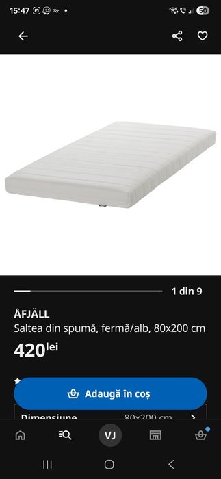 Pat etajat cu sertare si saltele - Ikea