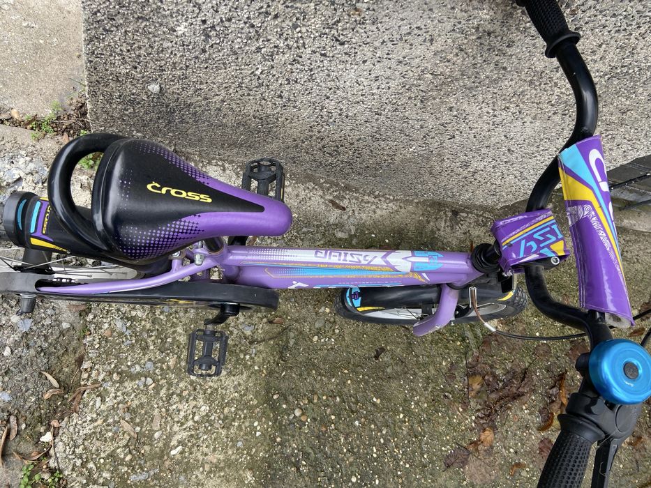 Лилаво Детско колело Cross