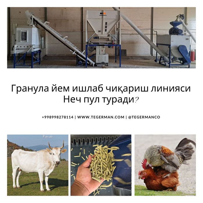 Комбикорм станок, гранула ва пеллет линиялари