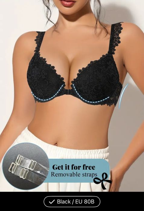 Черный бюстгалтер (80 B)