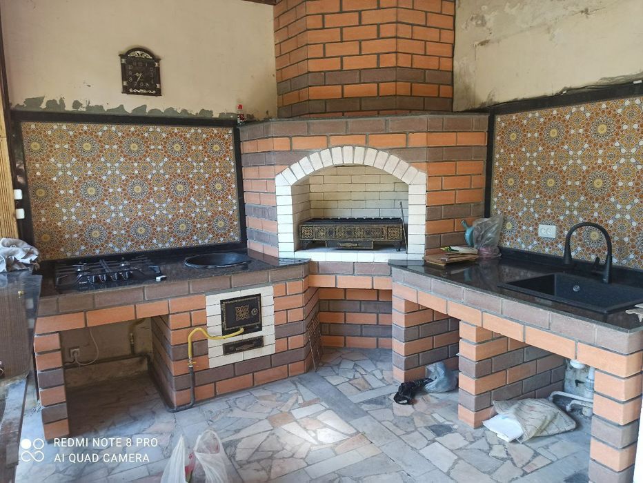 СТРОИМ. Летний кухни  Барбекю. Очаг