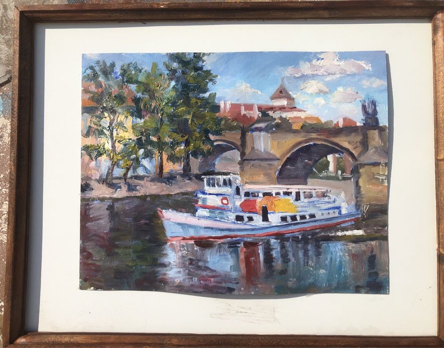 Этюды : картон масло размер 25-30