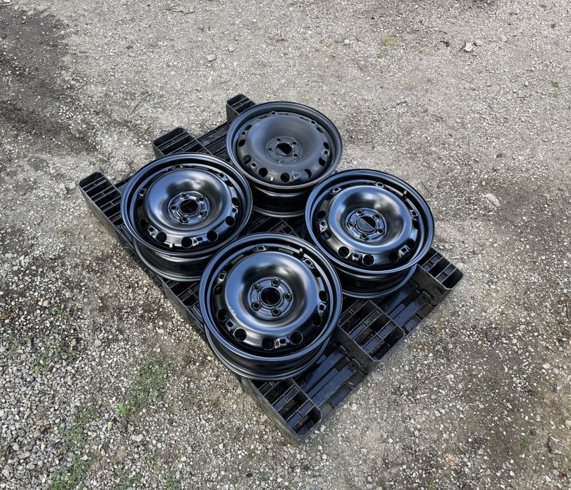 4бр.НОВИ ЖЕЛЕЗНИ ДЖАНТИ 15цола 5x100 за Skoda,Vw,Seat