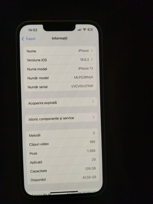 Iphone 13 128GB ~ stare excelentă , liber de rețea